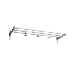 Nostalgi Shoe or hat shelf, White, aluminium stand