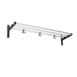 Nostalgi Shoe or hat shelf, Aluminium, black stand