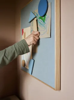 Noticeboard bulletin board + 3 magnets, Blue