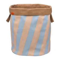 Nova Arte laundry basket 40x40x50 cm, Light blue-powder rose