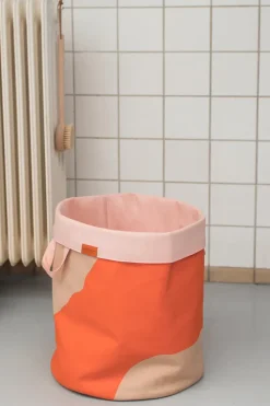 Nova Arte laundry basket 40x40x50 cm, Latte-orange
