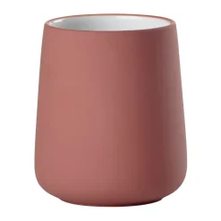Nova toothbrush mug, Peach red