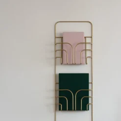 Now magazine holder, brass