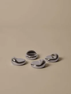 Nube pot feet 4-pack, Silver