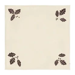 Oak Christmas tree rug 120x120cm, Natural