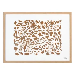 Oiva Toikka Cheetah poster brown, 50x70 cm