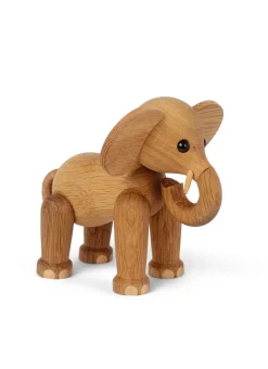 Ollie elephant decoration, Oak-Maple
