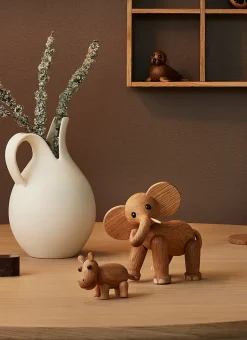 Ollie elephant decoration, Oak-Maple