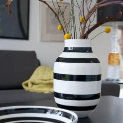 Omaggio vase large, black