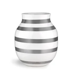 Omaggio vase silver, medium