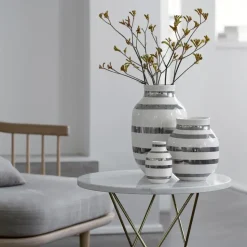 Omaggio vase silver, medium