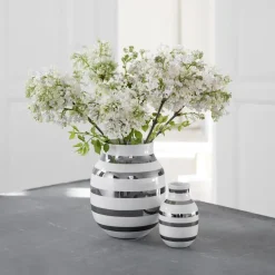 Omaggio vase silver, medium