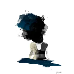 On her mind poster, 50x70 cm