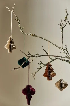 Onion baubles 4-pack, Beige