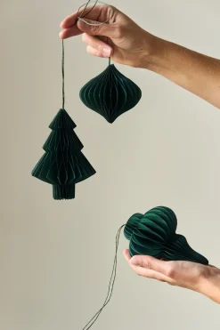 Onion baubles 4-pack, Forest Green