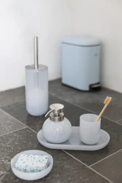 Opal toothbrush holder, Light blue