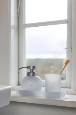 Opal toothbrush holder, Light blue