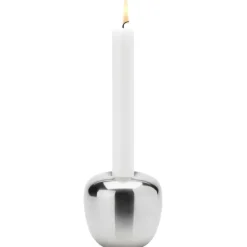 Ora candle sticks stainless steel, large