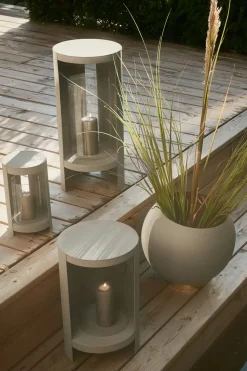 Ora lantern 43 cm, Taupe