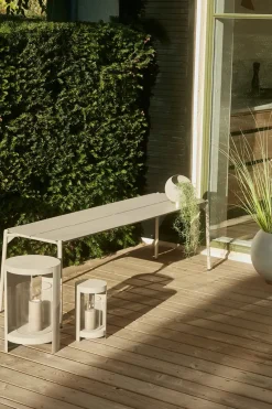 Ora lantern 43 cm, Taupe