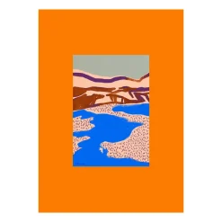 Orange Landscape poster, 50x70 cm