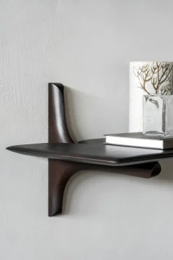 Organic sculpture 22 cm, Varnished mahogany