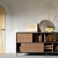 Oscar sideboard, Teak 2 sliding doors 3 drawers