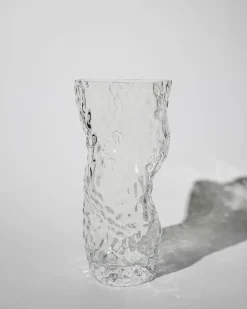 Ostrea Rock glass vase 30 cm, Clear