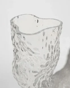 Ostrea Rock glass vase 30 cm, Clear