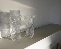 Ostrea Rock glass vase 30 cm, Clear