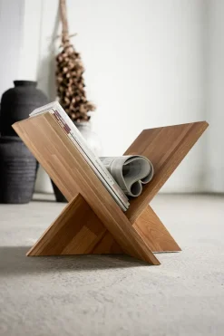 Ottawa magazine holder, Natural oak