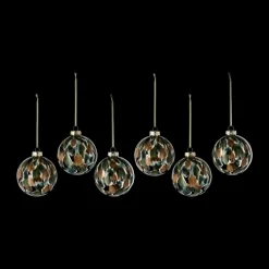 Overcast Christmas bauble Ø8 cm 6-pack, Green