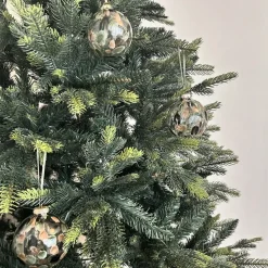 Overcast Christmas bauble Ø8 cm 6-pack, Green