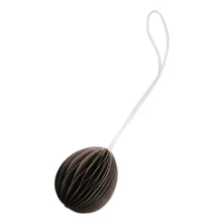 Ovoid paper Easter decoration small 4 cm, Brown