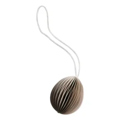 Ovoid paper Easter decoration small 4 cm, Sand