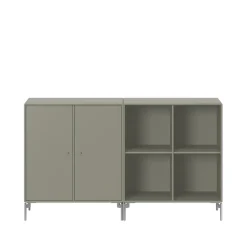 Pair side table, Fennel 144, chrome legs