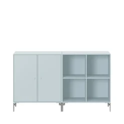 Pair side table, Flint 148, chrome legs