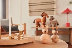 Palloa candle small, Brushed brass
