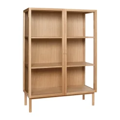 Panorama display cabinet small, Oak