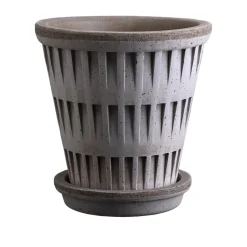 Pantheon raw pot, Grey, Ø25 cm
