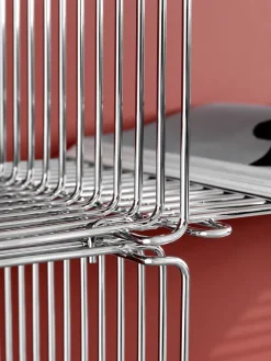 Panton Wire Extended shelf 70x34,8x34,8 cm, Chrome
