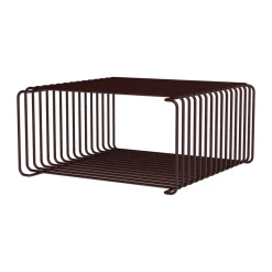Panton Wire Half Height shelf 34.8x17.2x34.8 cm, Black red