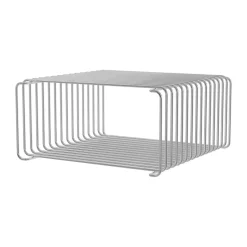 Panton Wire Half Height shelf 34.8x17.2x34.8 cm, Chrome