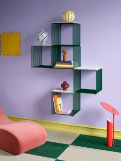 Panton Wire Single shelf 34,8x34,8x34,8 cm, Pine