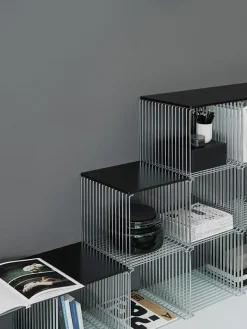 Panton Wire Single shelf 34,8x34,8x34,8 cm, Chrome