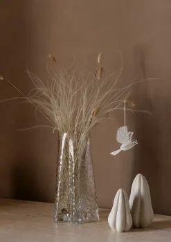 Paper bird decoration hanging 2-pack, Natural
