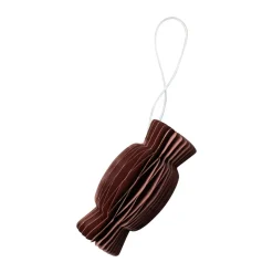 Paper Candy Christmas decoration, Dark red