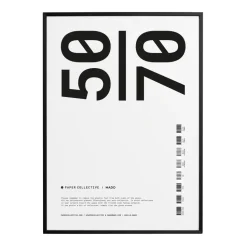 Paper Collective frame plexiglass-black, 50x70 cm