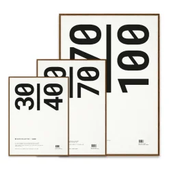 Paper Collective frame plexiglass-dark oak, 50x70 cm