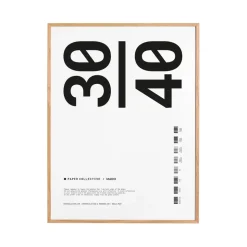 Paper Collective frame plexiglass-oak, 30x40 cm